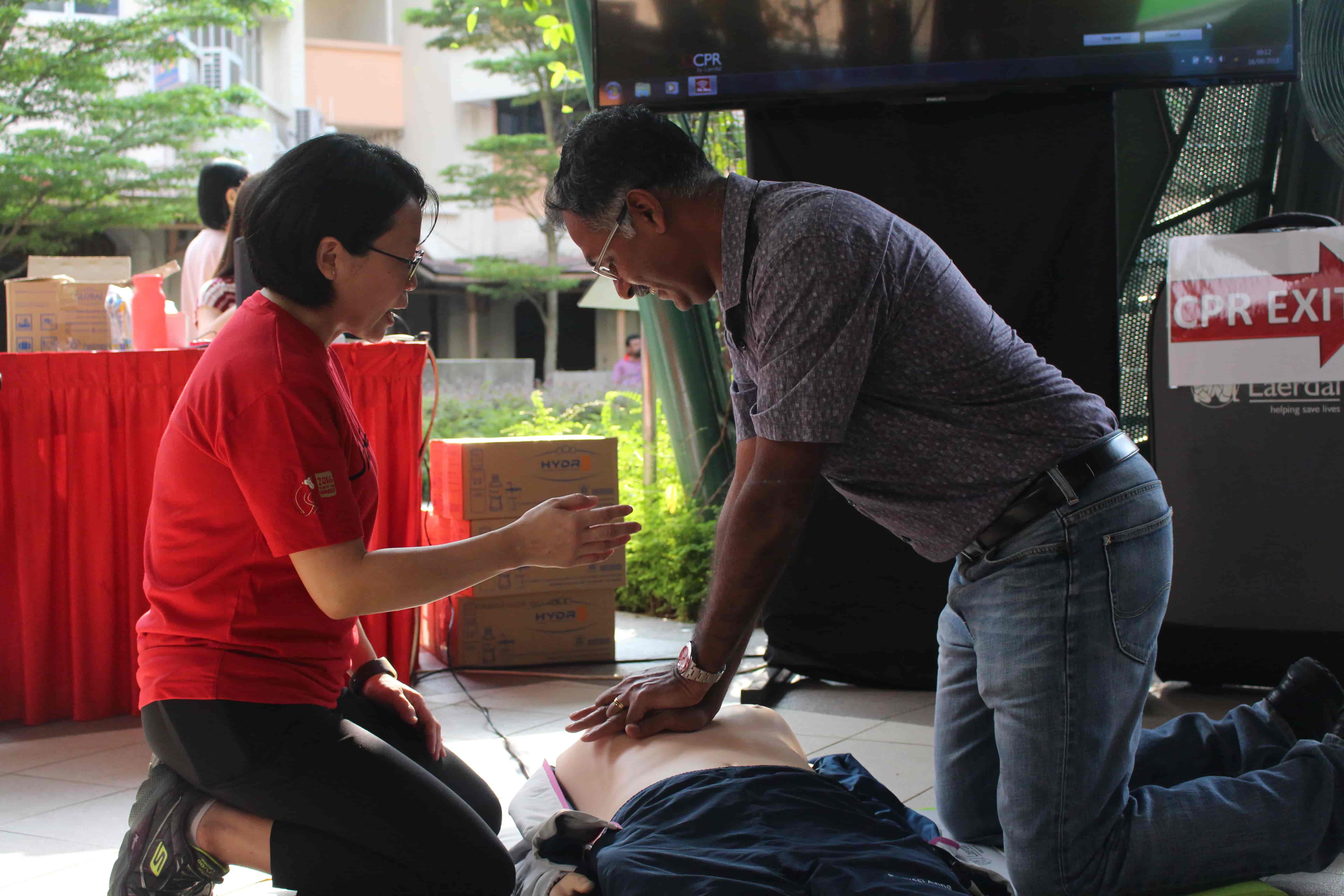 Man giving CPR