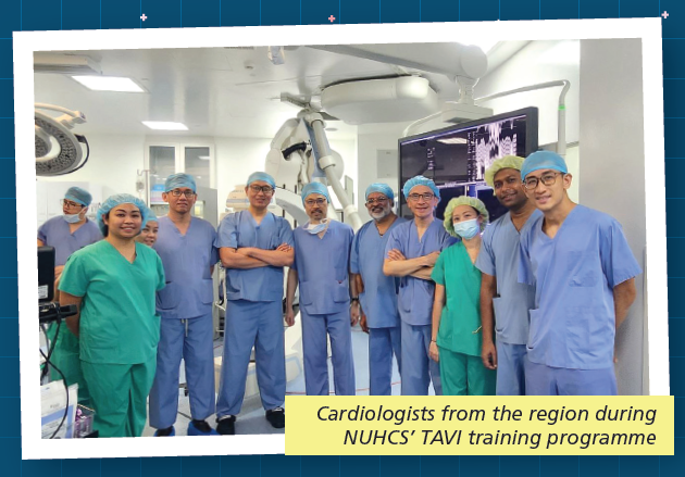 Cardiologist from the region during NUHCS' TAVI training programme