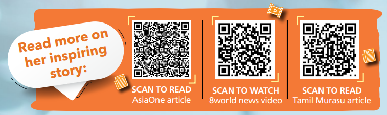 Scan to read Zi Ying inspiring story